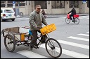 Riding on the streets of Shanghai, China.