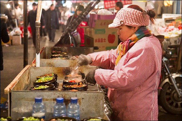 Friday night market, Shanghai, China.