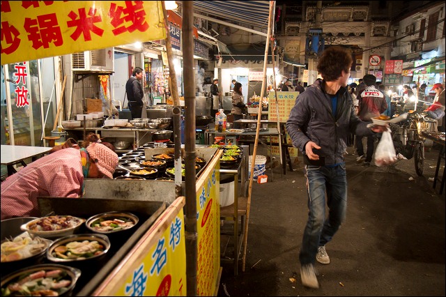 Friday night market, Shanghai, China.