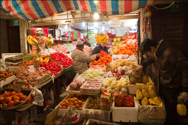 Friday night market, Shanghai, China.