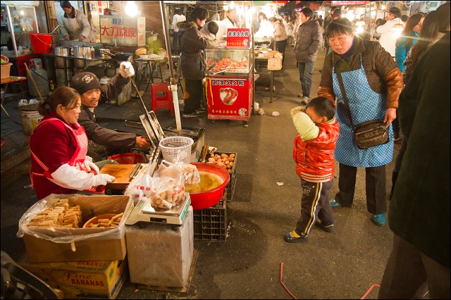 Friday night market, Shanghai, China.