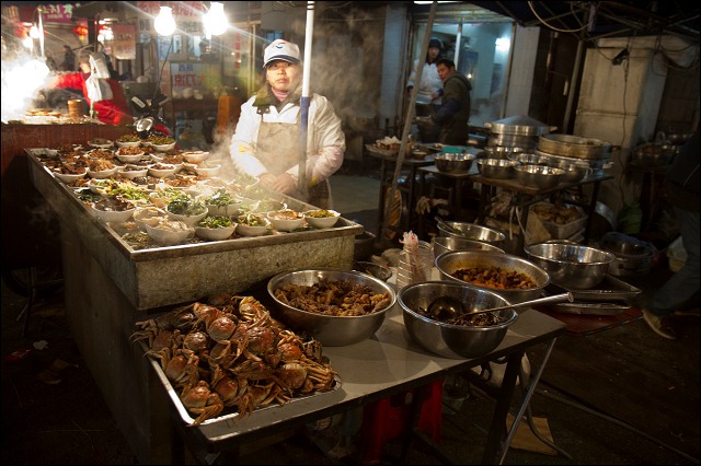 Friday night market, Shanghai, China.