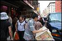 Outside a Mott Street fish market. Chinatown, NYC.