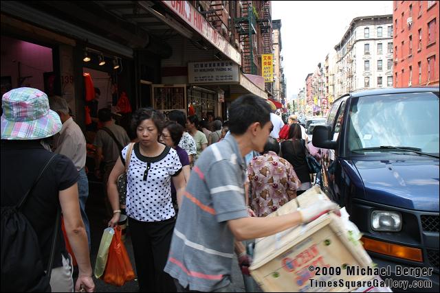 Outside a Mott Street fish market. Chinatown, NYC.