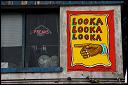 Freak show sign facing east down Surf Avenue, Coney Island, NY.