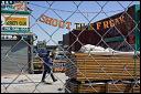 Shoot The Freak with paintballs on the Coney Island boardwalk.