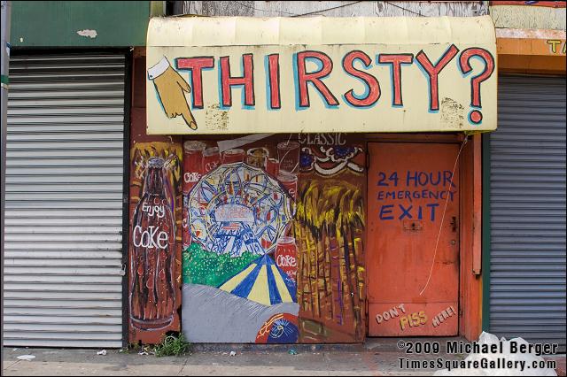 West 12th Street entrance to the Surf Avenue home of Coney Island USA. Formerly a Childs Restaurant.