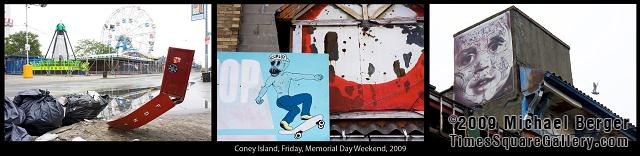 2009 Memorial Day Triptych, Coney Island, NY. 