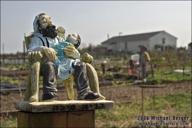 Watching over the urban farmers crops. Fort Tilden, NY.