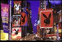 Playboy advertising in Times Square. 1999.