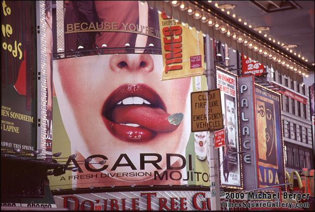 Billboards on northeast corner of W. 49th St. and 7th Ave. 2002.