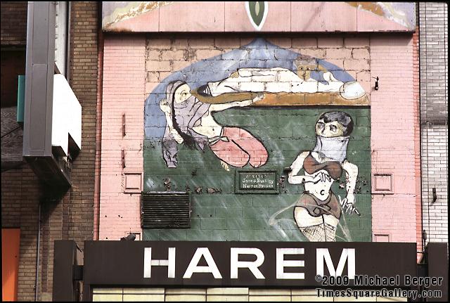 Harem Theatre on the north side of West 42nd Street between 7th and 8th Avenue. 1997.